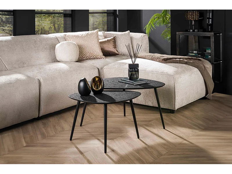 Set - Schwarz Metall - 80 x 59 cm - LAUCA