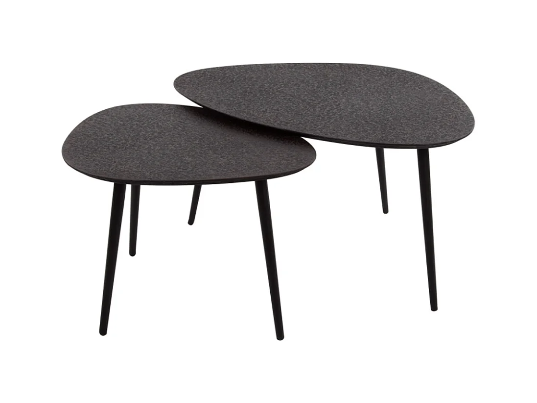 Set - Noir métal - 80 x 59 cm - LAUCA