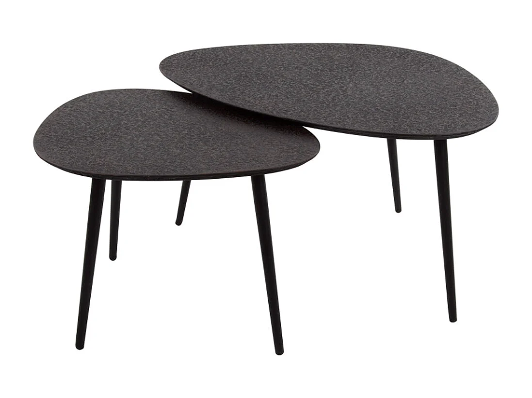 Set - Noir métal - 80 x 59 cm - LAUCA