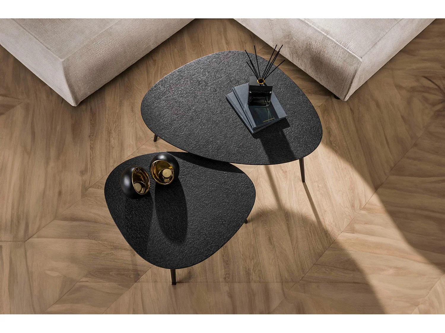 Set - Noir métal - 80 x 59 cm - LAUCA