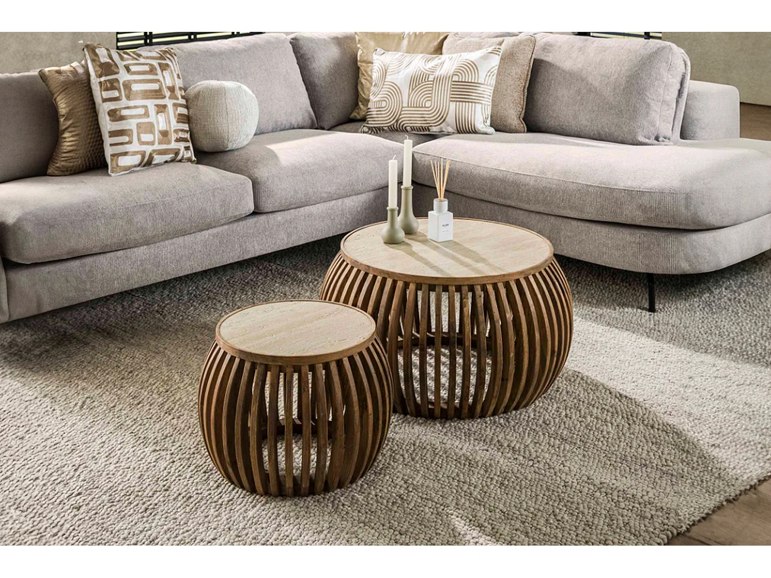 Set - bianco ceramica - 75 x 75 cm - ATUEL