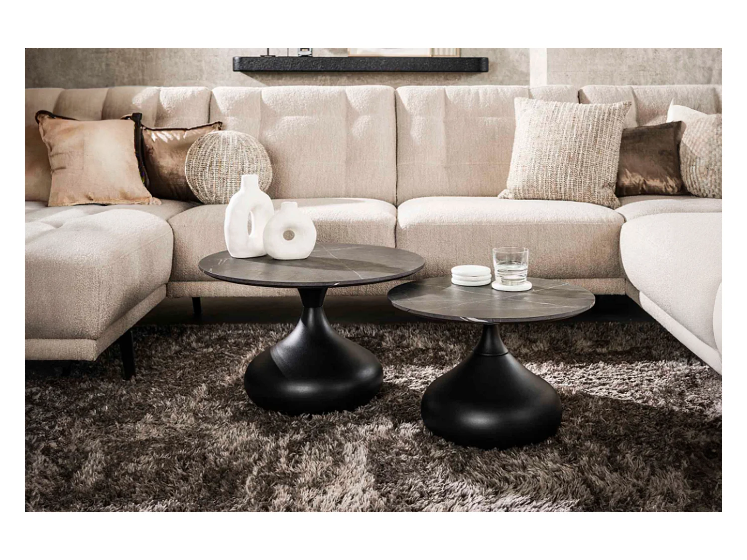 Set - Noir plastique - 60 x 60 cm - PIRES