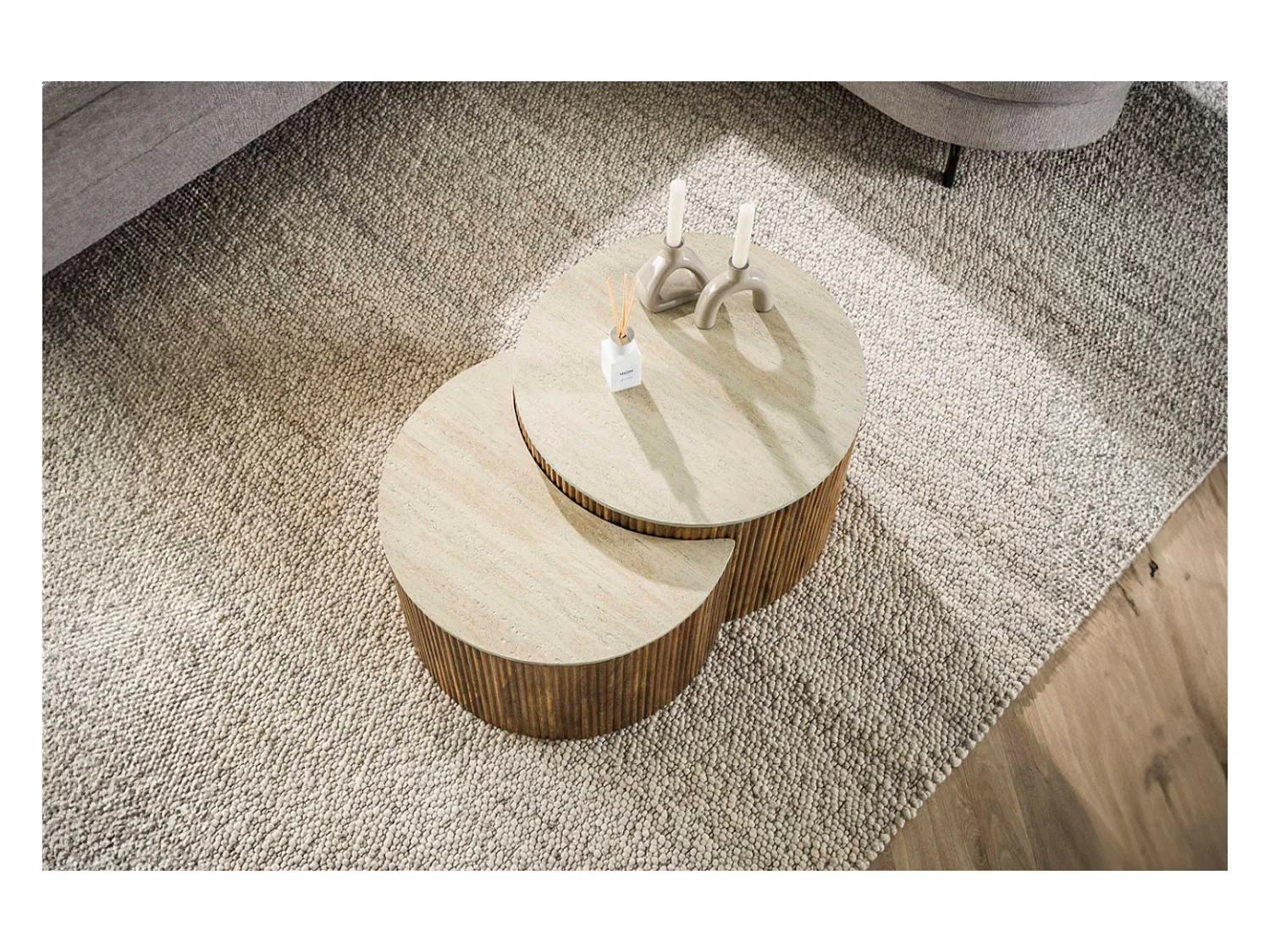 Set - Weiß Keramik - 60 x 60 cm - DESEADO