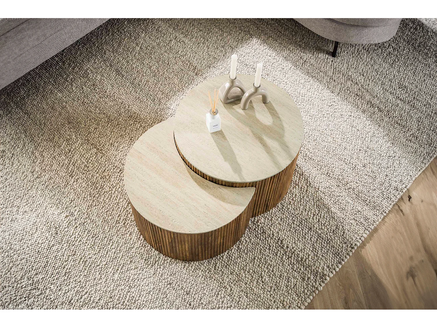 Set - Weiß Keramik - 60 x 60 cm - DESEADO