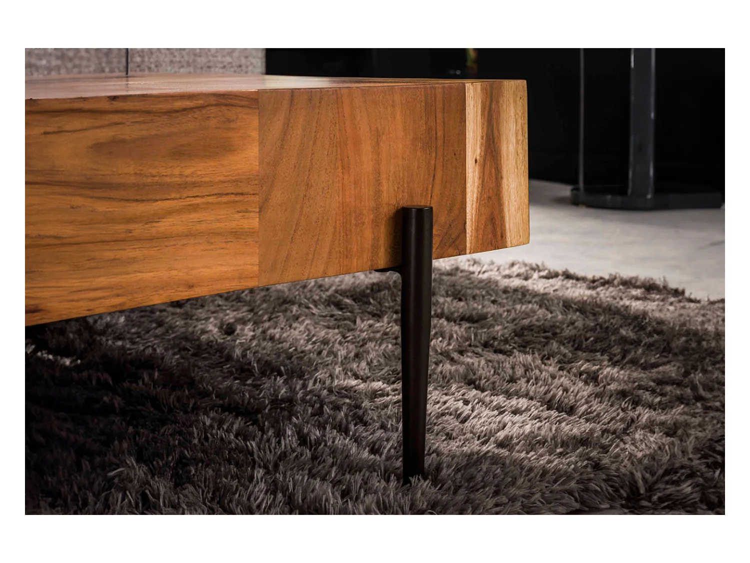 - Bruin Hout - 90 x 90 cm - RICE