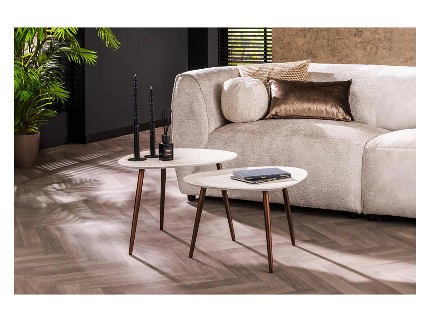 Set - blanc Marbre - 60 x 48 cm - JAGO