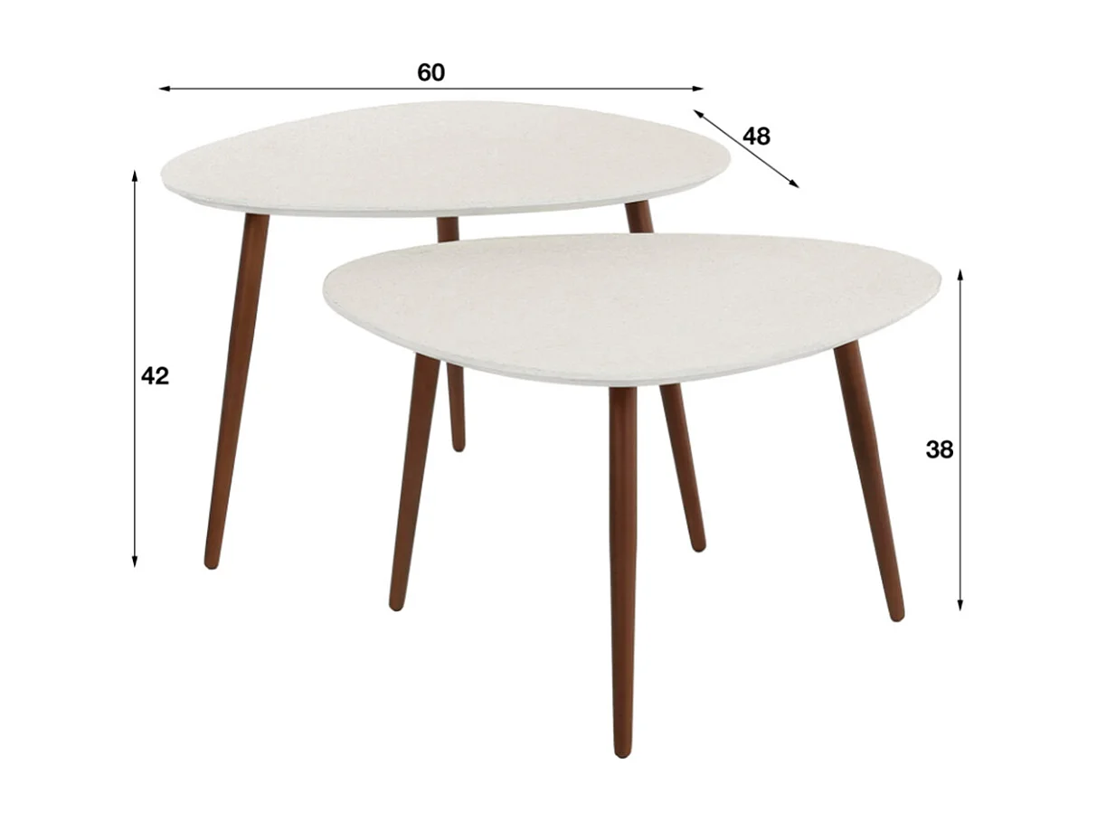 Set - bianco Marmo - 60 x 48 cm - JAGO