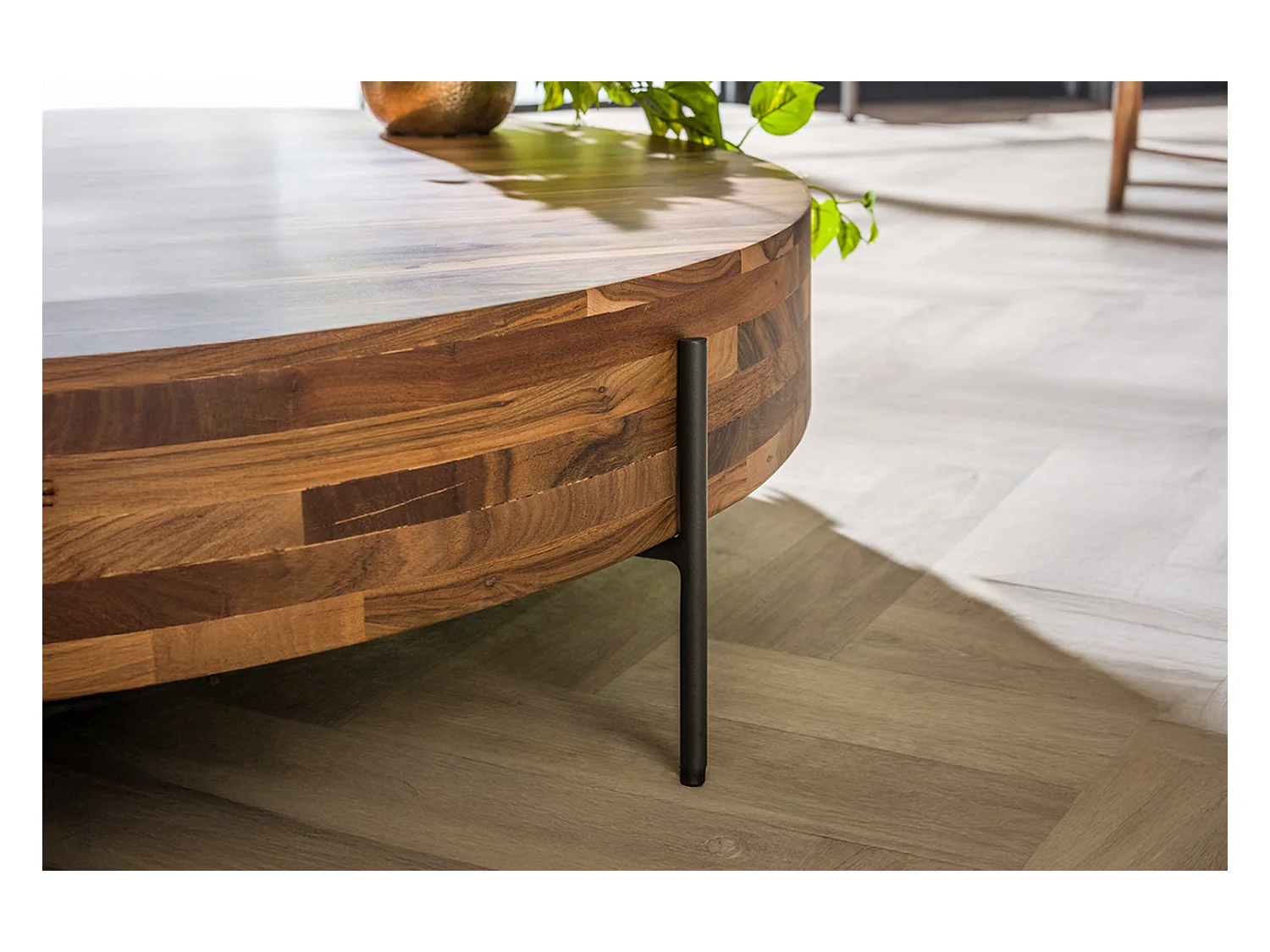 - marron Bois - 120 x 120 cm - KEO