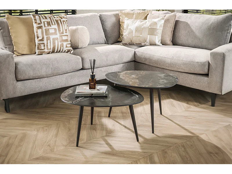 Set - Schwarz Keramik - 70 x 58 cm - PONTE