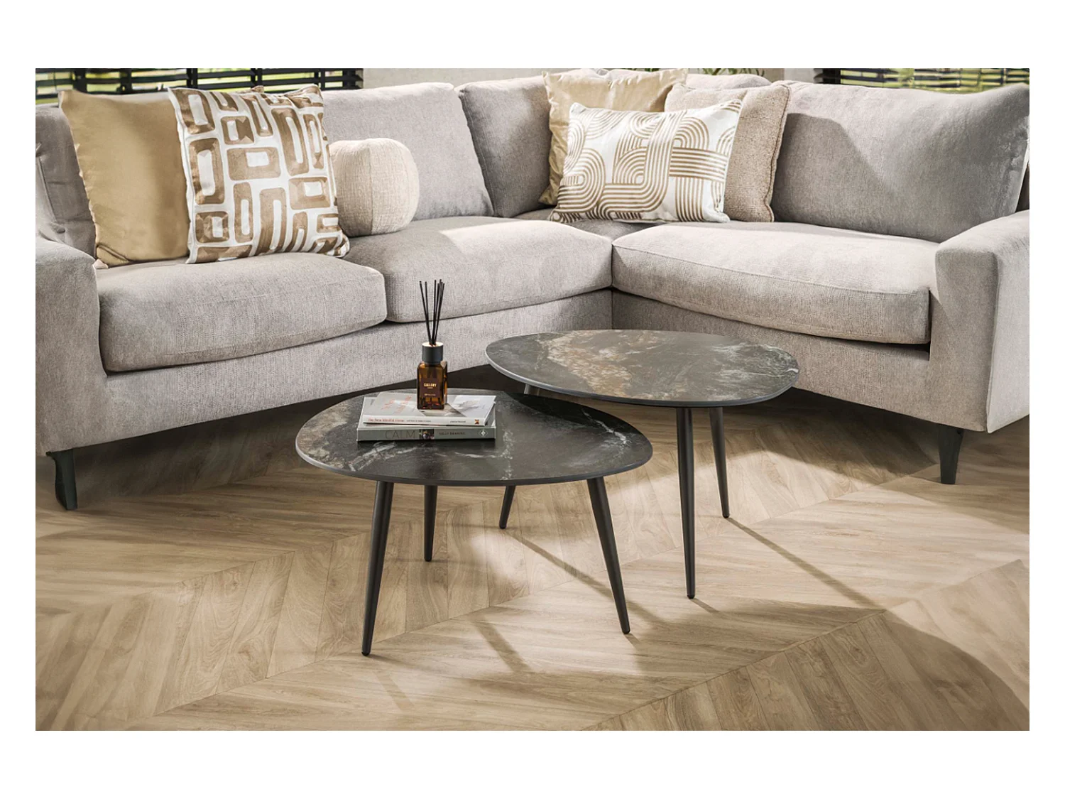 Set - Noir céramique - 70 x 58 cm - PONTE