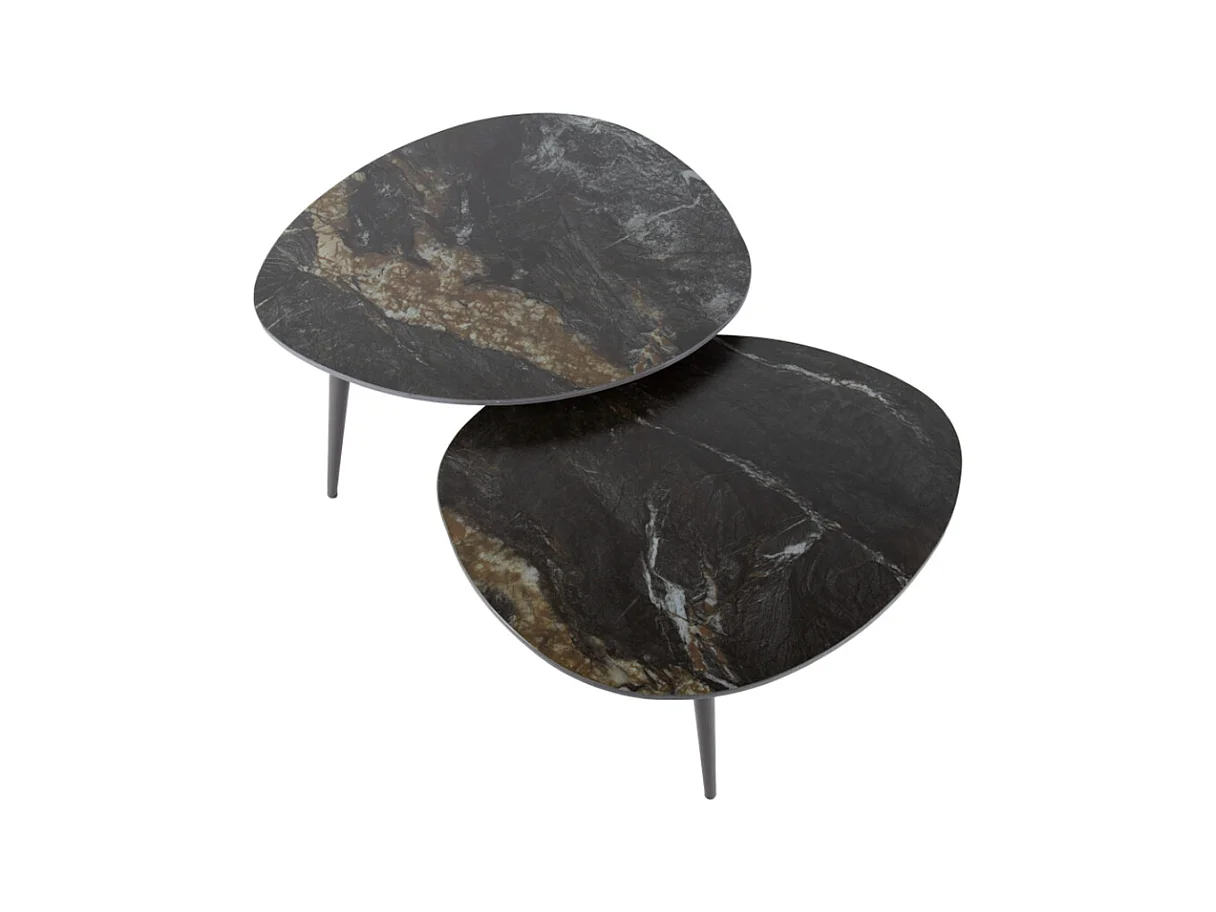 Set - Noir céramique - 70 x 58 cm - PONTE