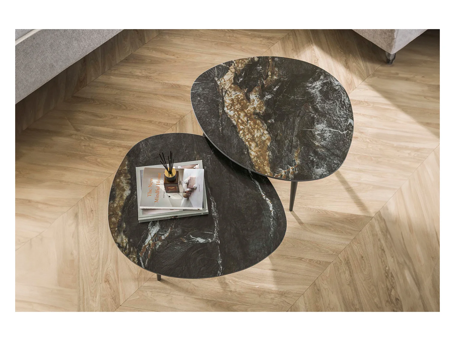 Set - Noir céramique - 70 x 58 cm - PONTE