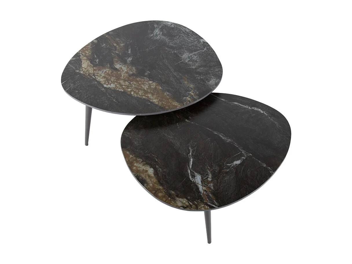 Set - Noir céramique - 70 x 58 cm - PONTE