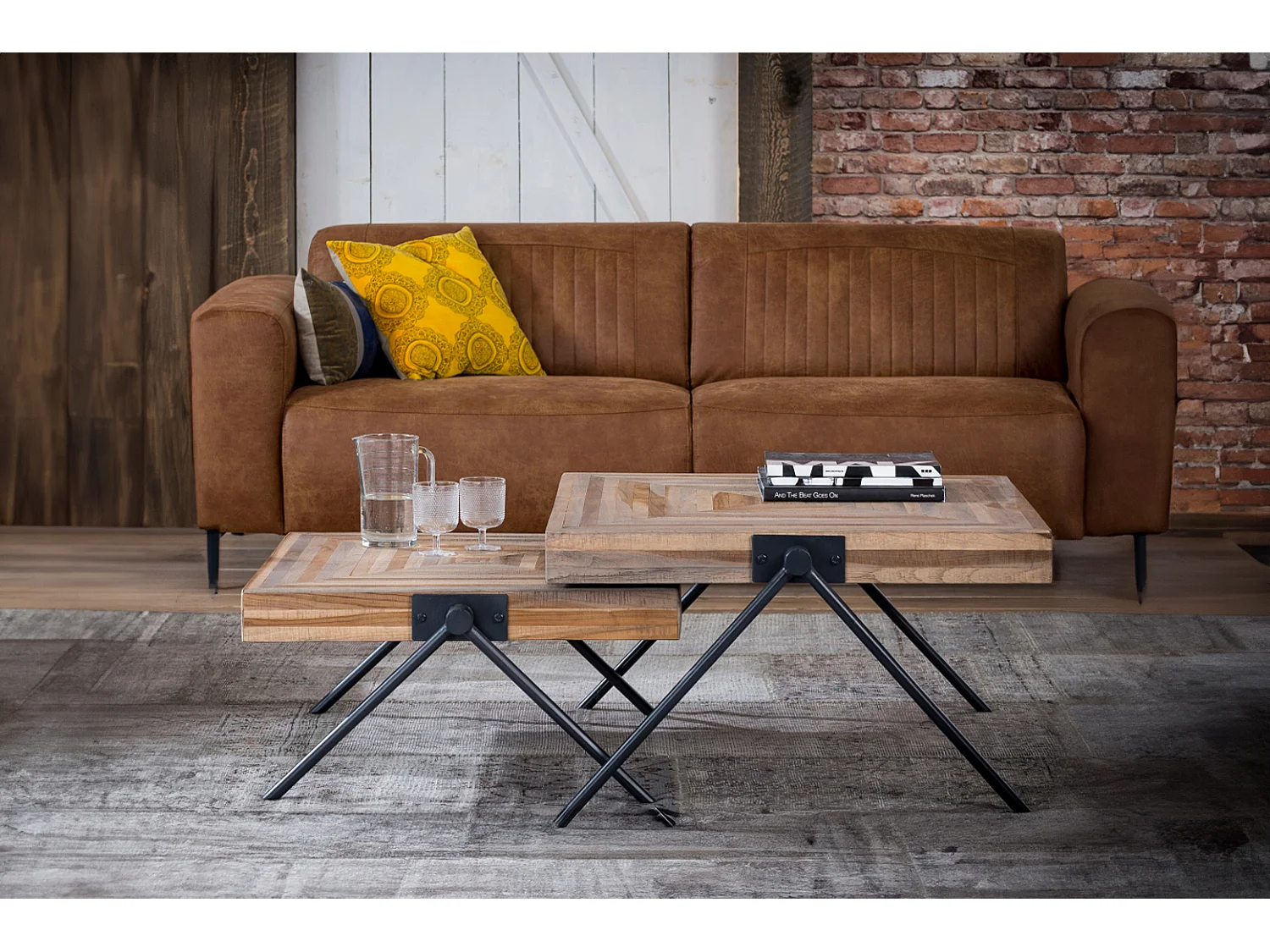 - marron Bois - 70 x 70 cm - WILLY