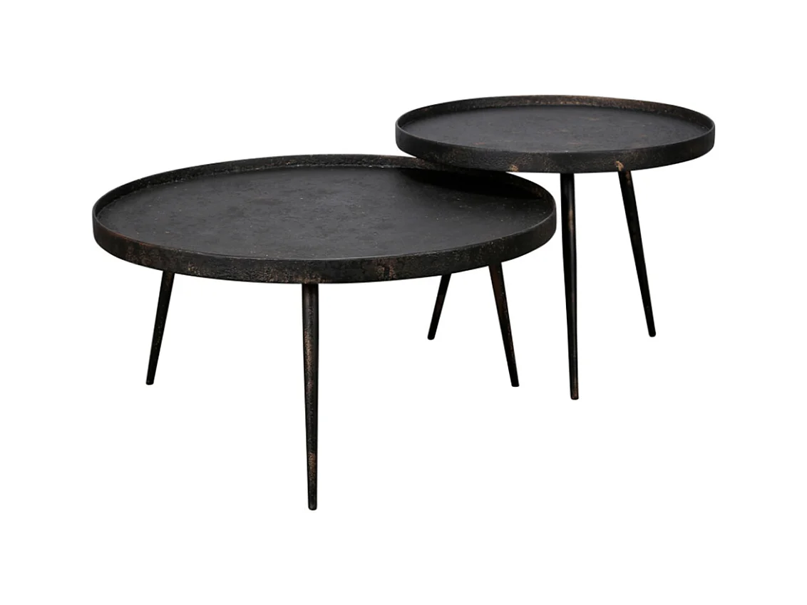 Set - Noir métal - 76 x 76 cm - MAURI