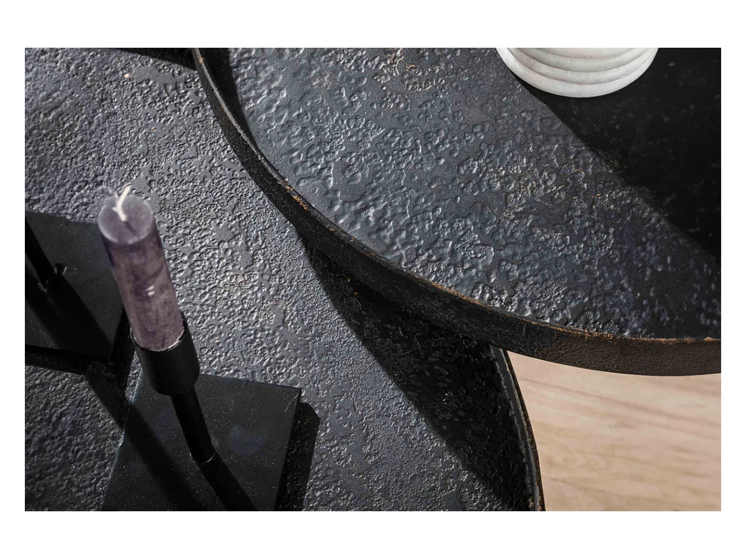 Set - Noir métal - 76 x 76 cm - MAURI