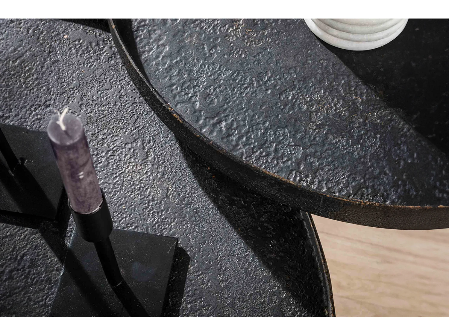 Set - Schwarz Metall - 76 x 76 cm - MAURI