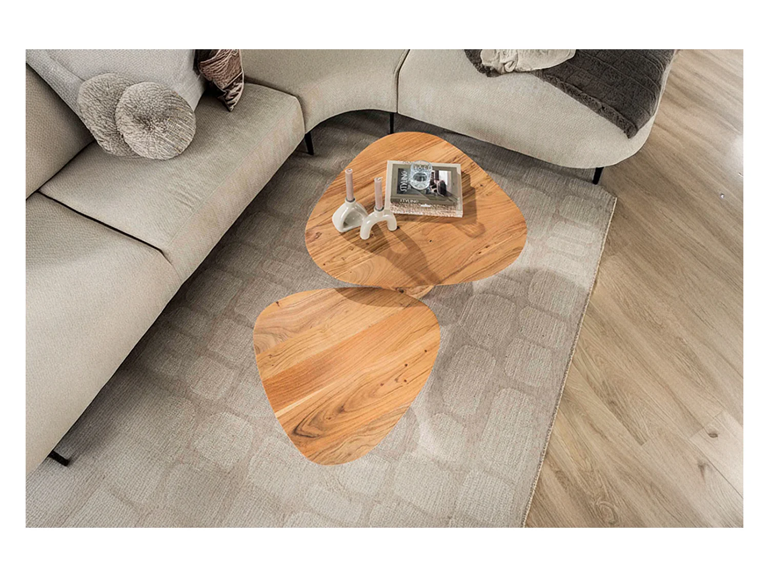 Set - marron Bois - 84 x 78 cm - EVI