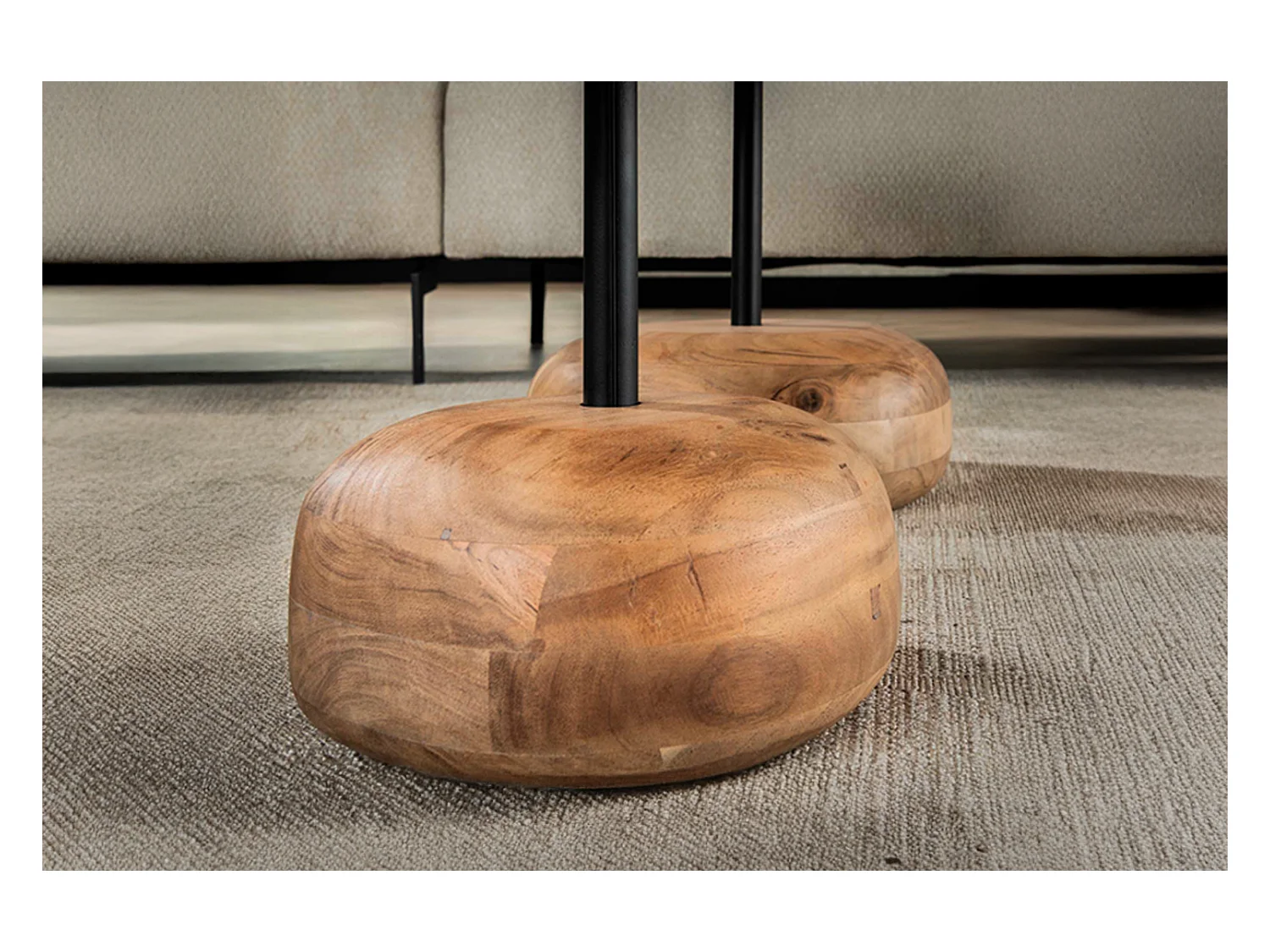 Set - marron Bois - 84 x 78 cm - EVI