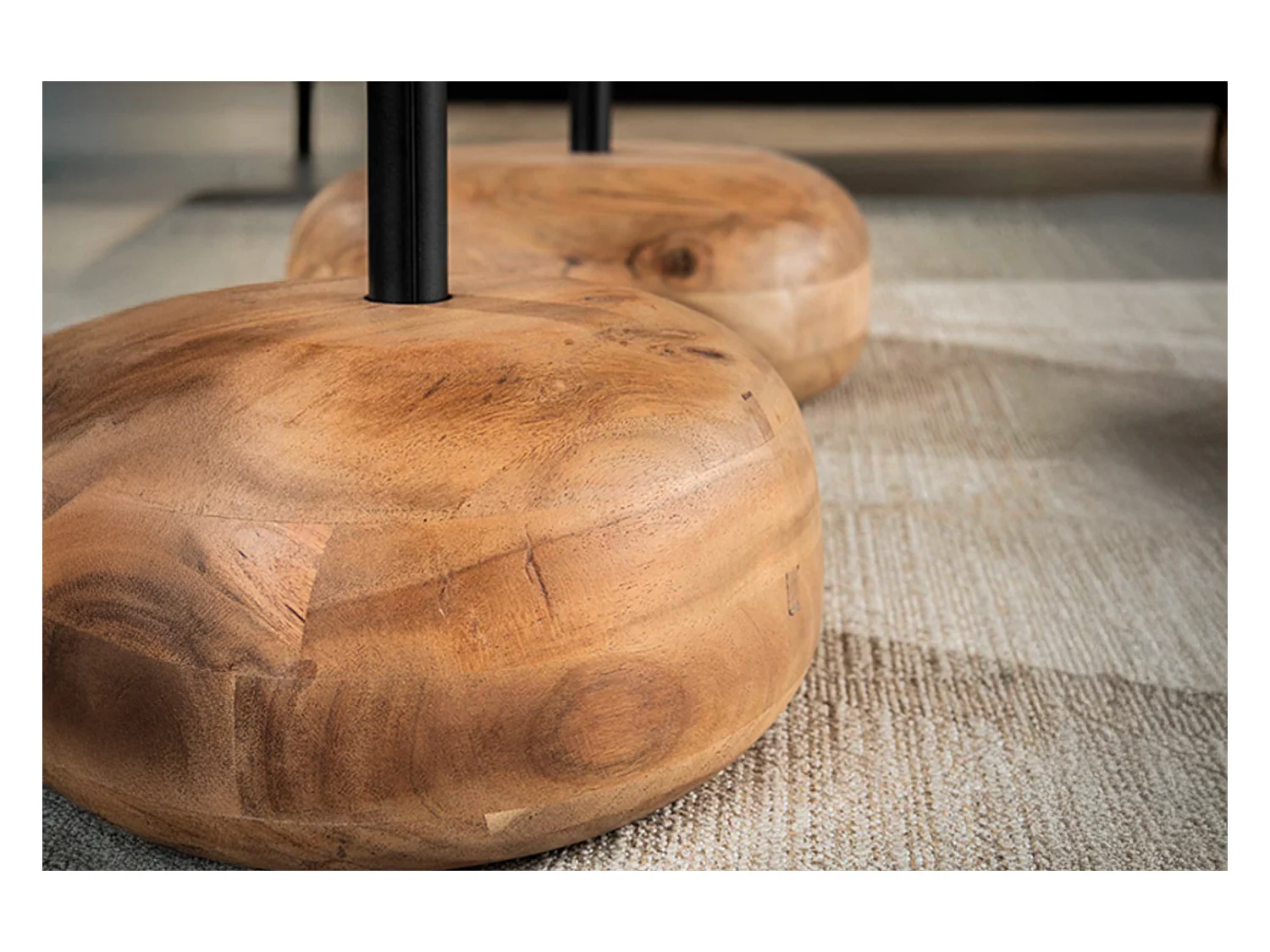 Set - marron Bois - 84 x 78 cm - EVI