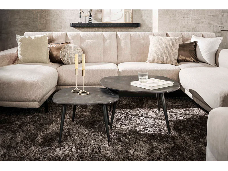 Set - Noir plastique - 85 x 79 cm - PARANA