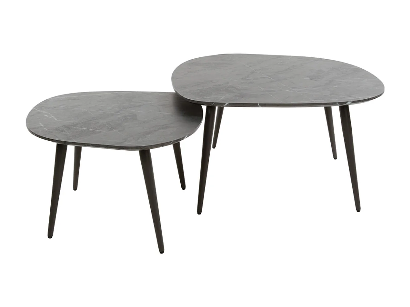 Set - Noir plastique - 85 x 79 cm - PARANA