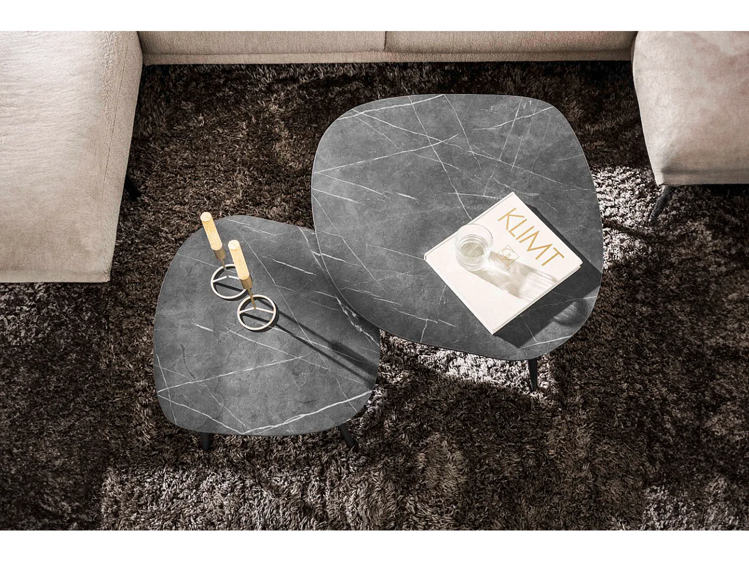 Set - Noir plastique - 85 x 79 cm - PARANA