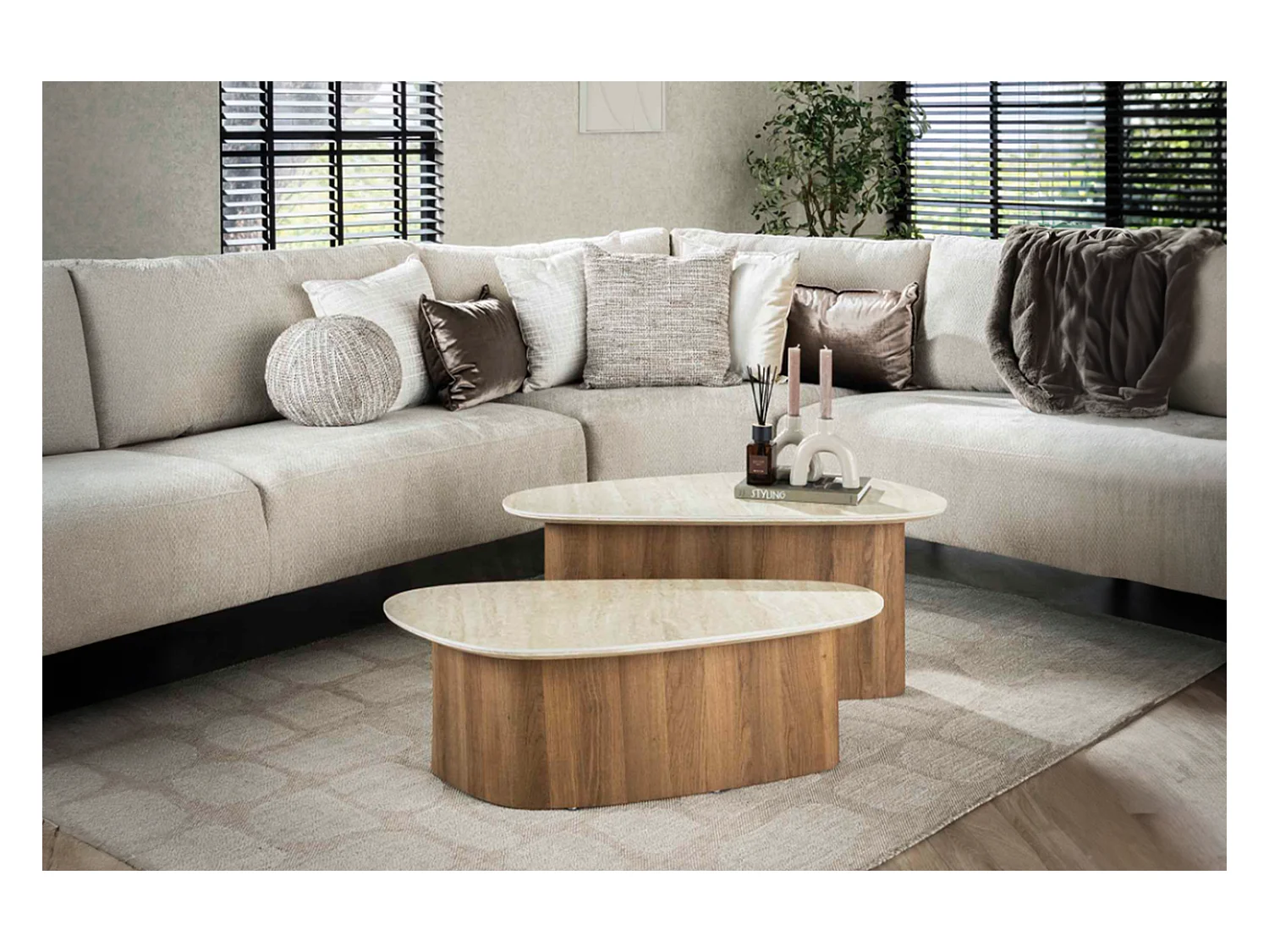 Set - blanc céramique - 90 x 43 cm - PRETO