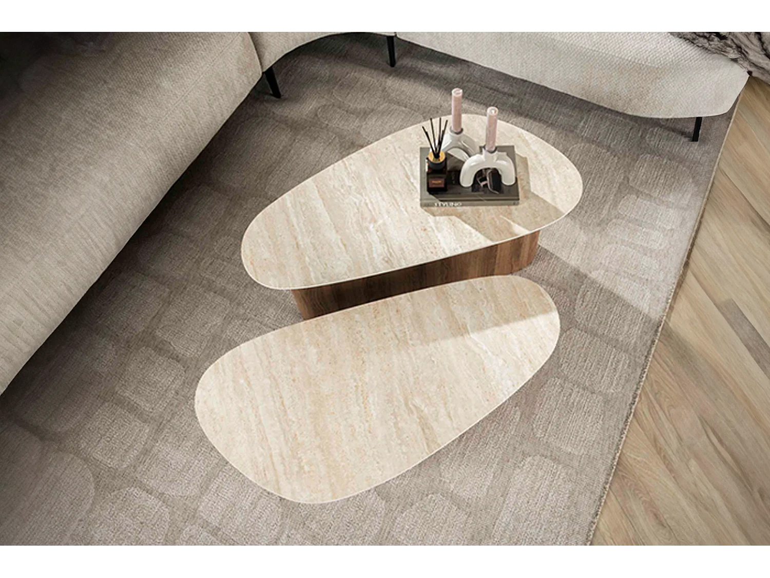 Set - bianco ceramica - 90 x 43 cm - PRETO