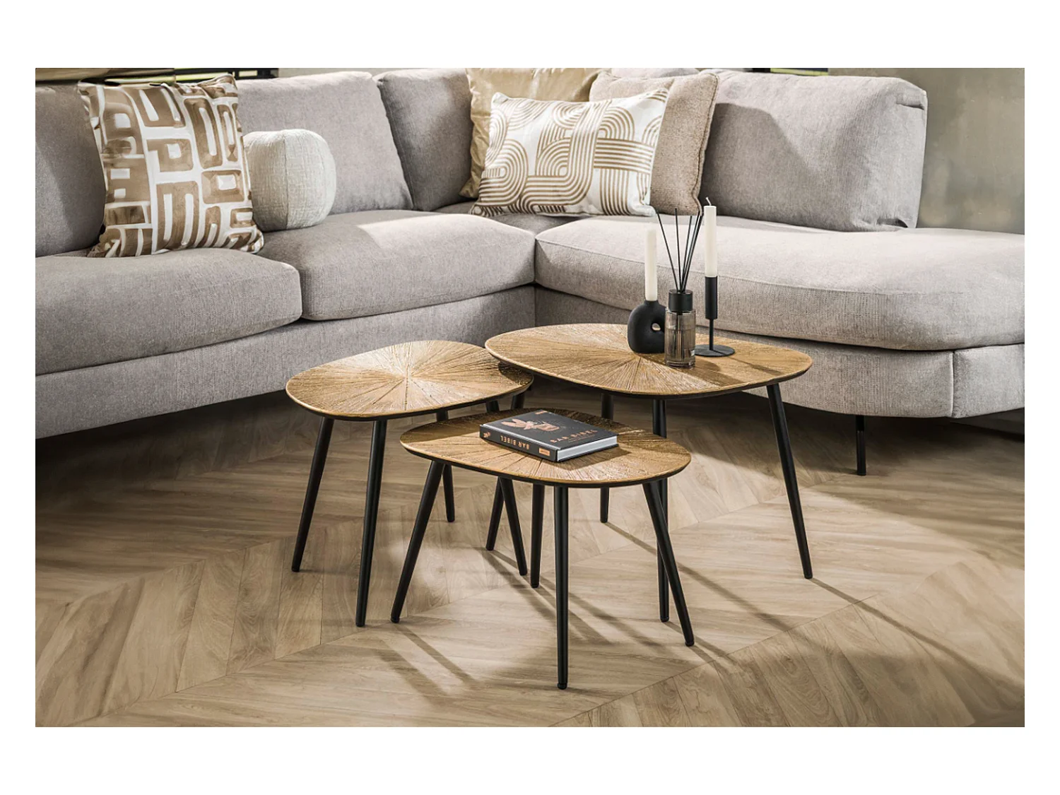 Set - bronze métal - 62 x 51 cm - TIBALI