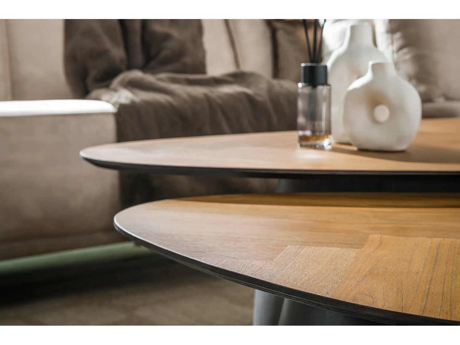 Set - marron Bois - 90 x 75 cm - LUJAN