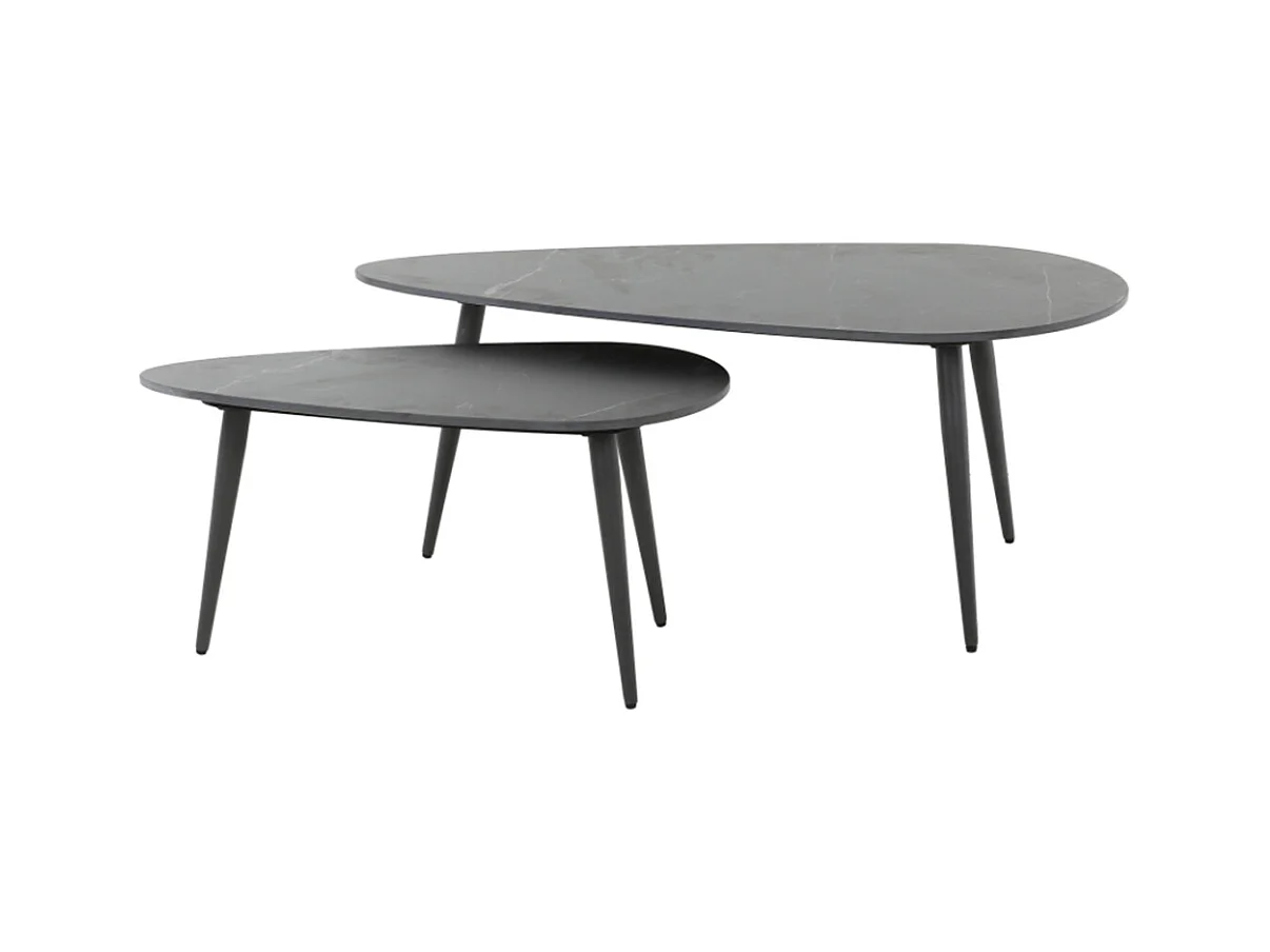 Set - Noir céramique - 100 x 50 cm - SERIDO