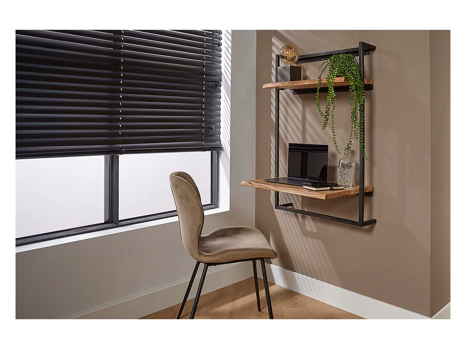 Bureau - Hout Hout, metaal - 45 x 65 cm - AIDY