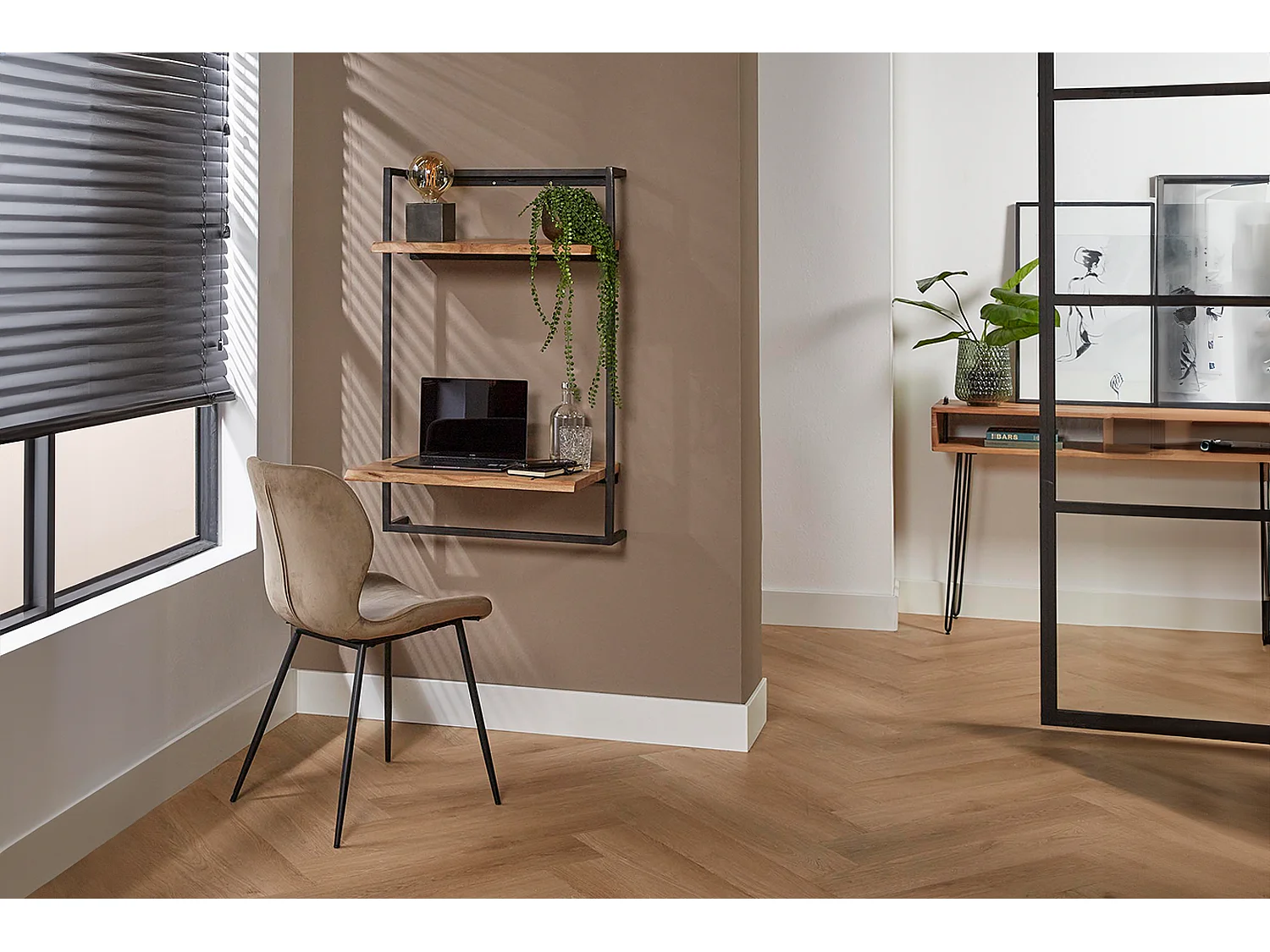 Bureau - Bois Bois, métal - 45 x 65 cm - AIDY