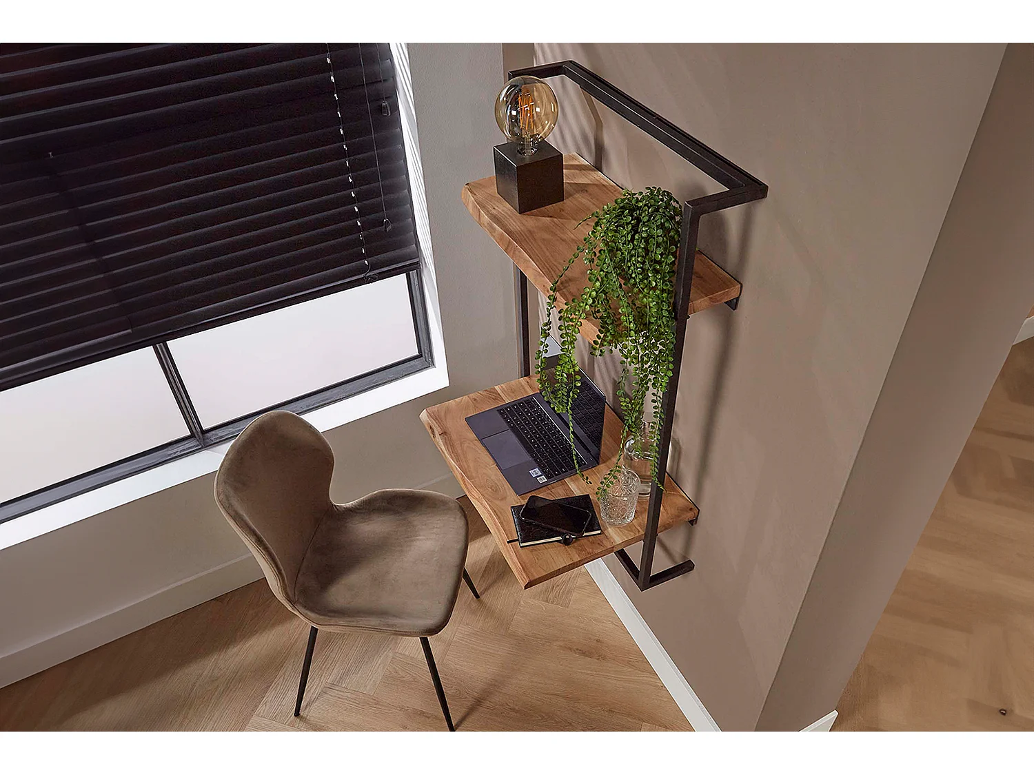 Bureau - Bois Bois, métal - 45 x 65 cm - AIDY