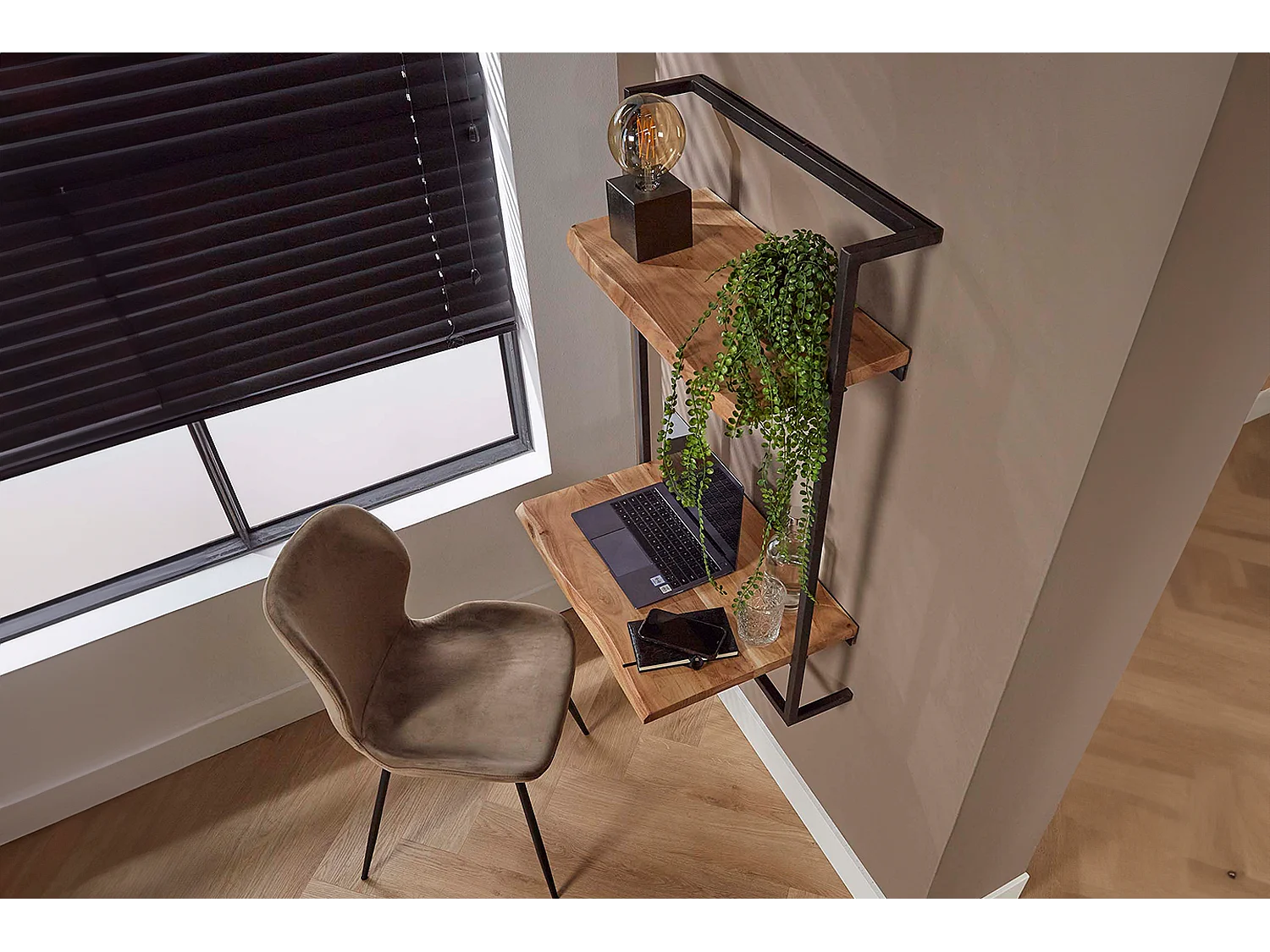 Scrivania - Legno Legno, metallo - 45 x 65 cm - AIDY