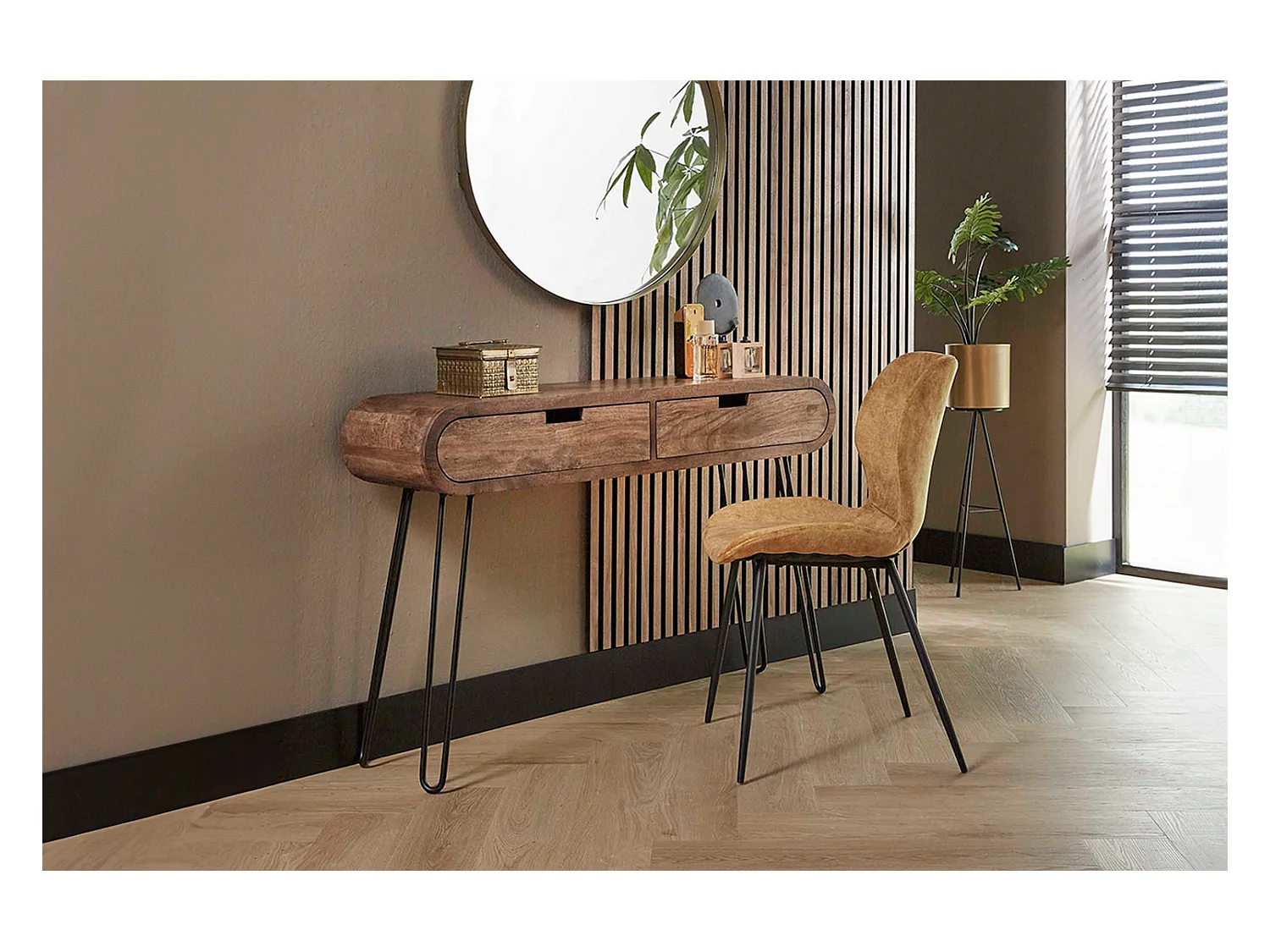 Coiffeuse - Bois Bois - 30 x 120 cm - BARA