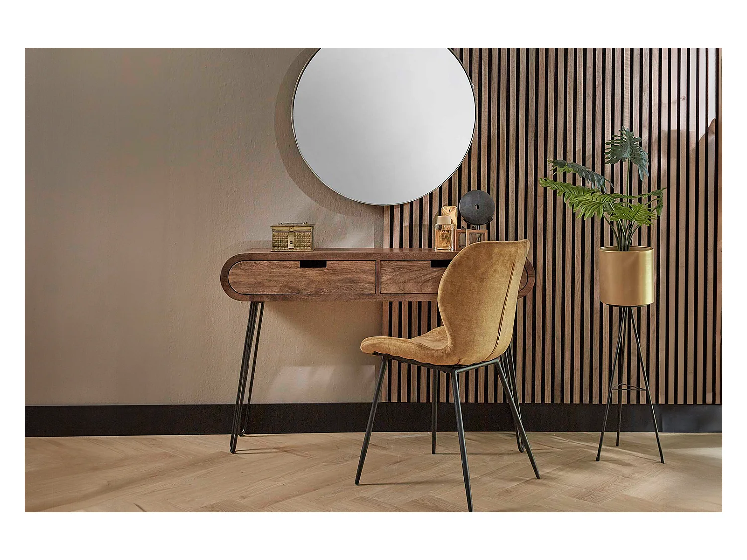 Coiffeuse - Bois Bois - 30 x 120 cm - BARA