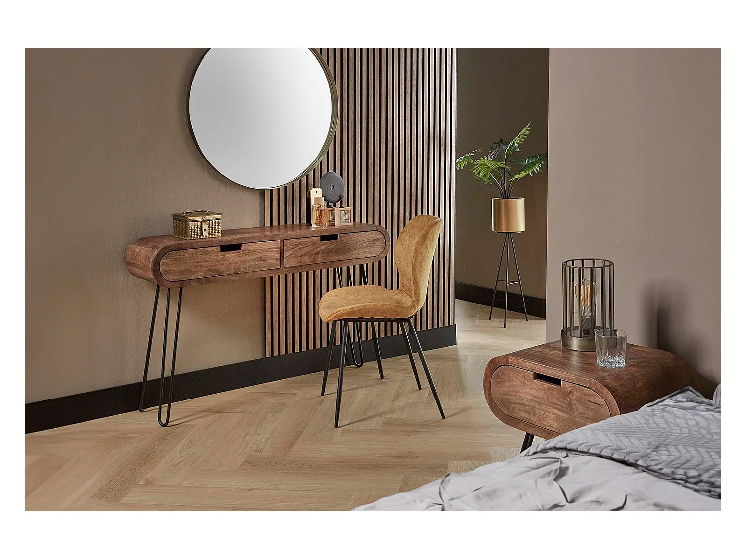 Coiffeuse - Bois Bois - 30 x 120 cm - BARA