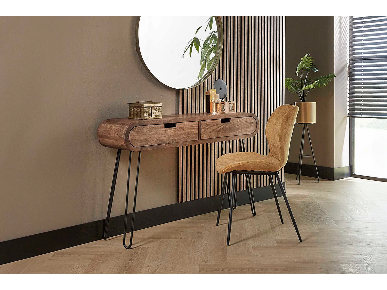 Coiffeuse - Bois Bois - 30 x 120 cm - BARA