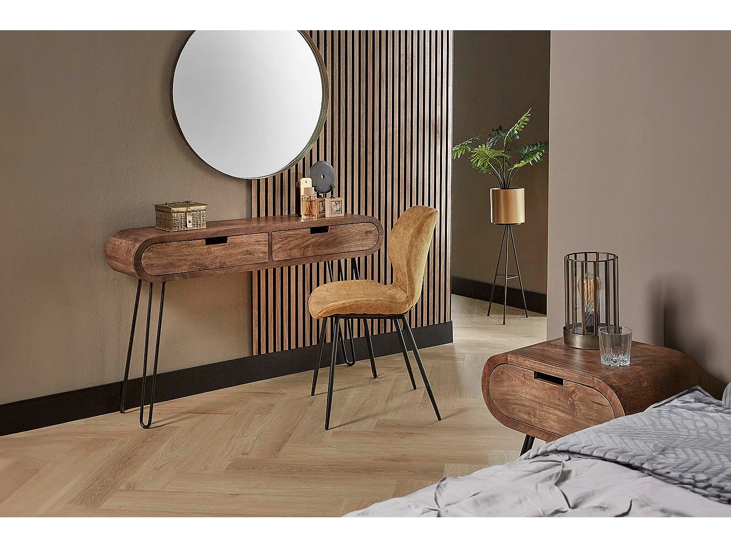 Coiffeuse - Bois Bois - 30 x 120 cm - BARA