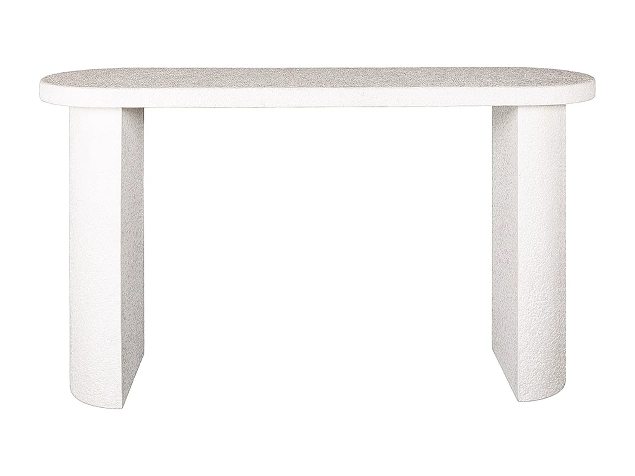 Schminktisch - Weiß Marmor - 40 x 140 cm - CURUA