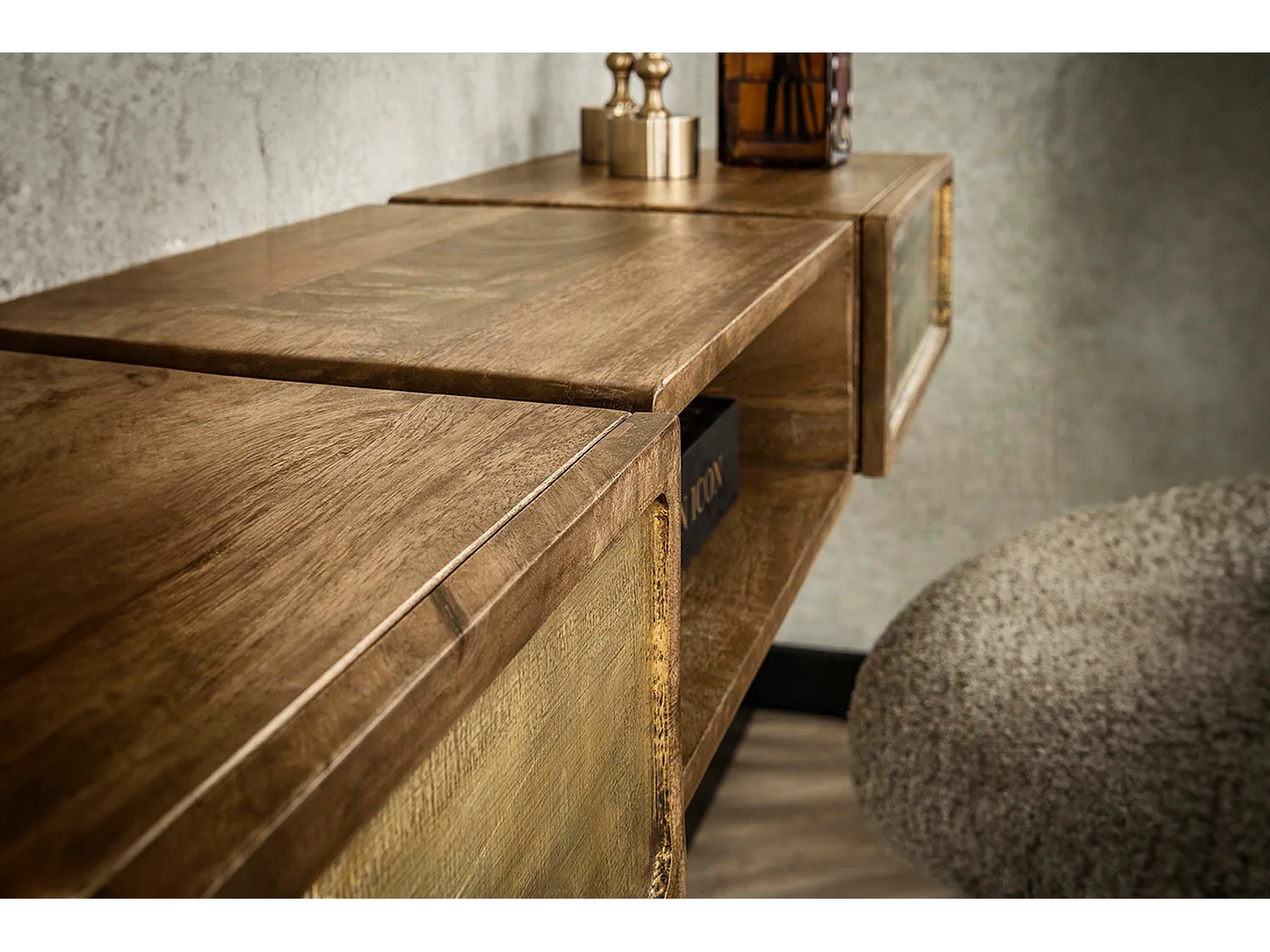 Coiffeuse - Bois Bois - 30 x 123 cm - BRASY