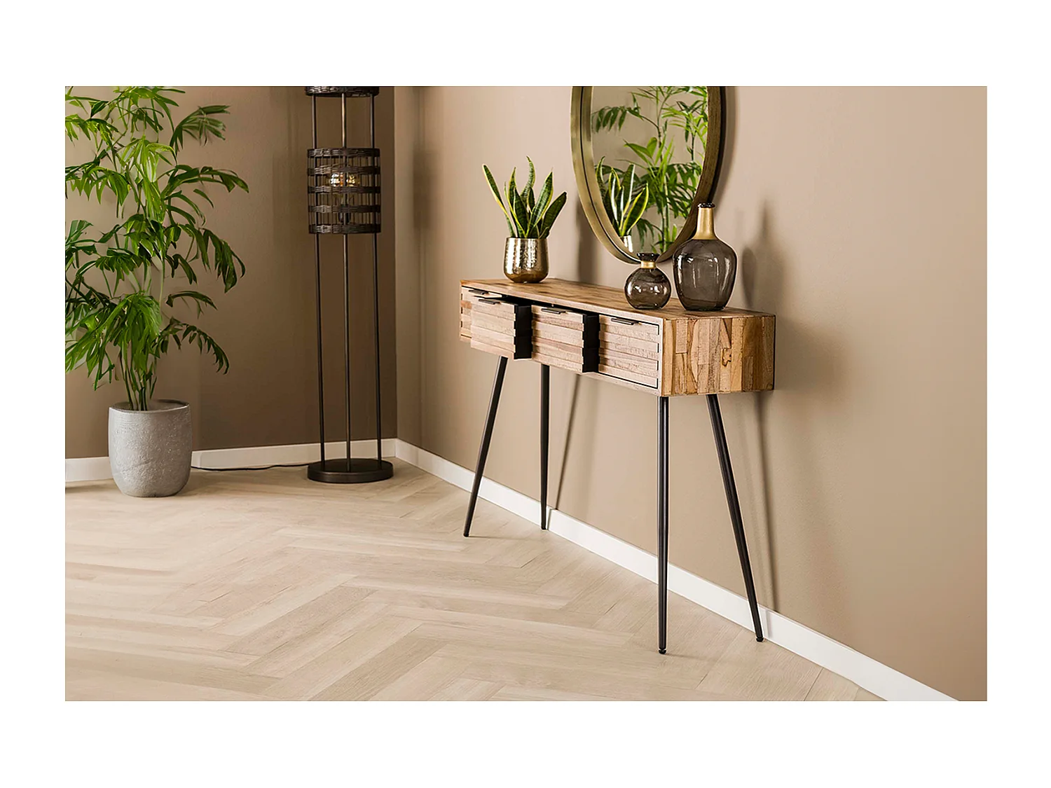 Schminktisch - Holz Holz - 30 x 120 cm - TICAR