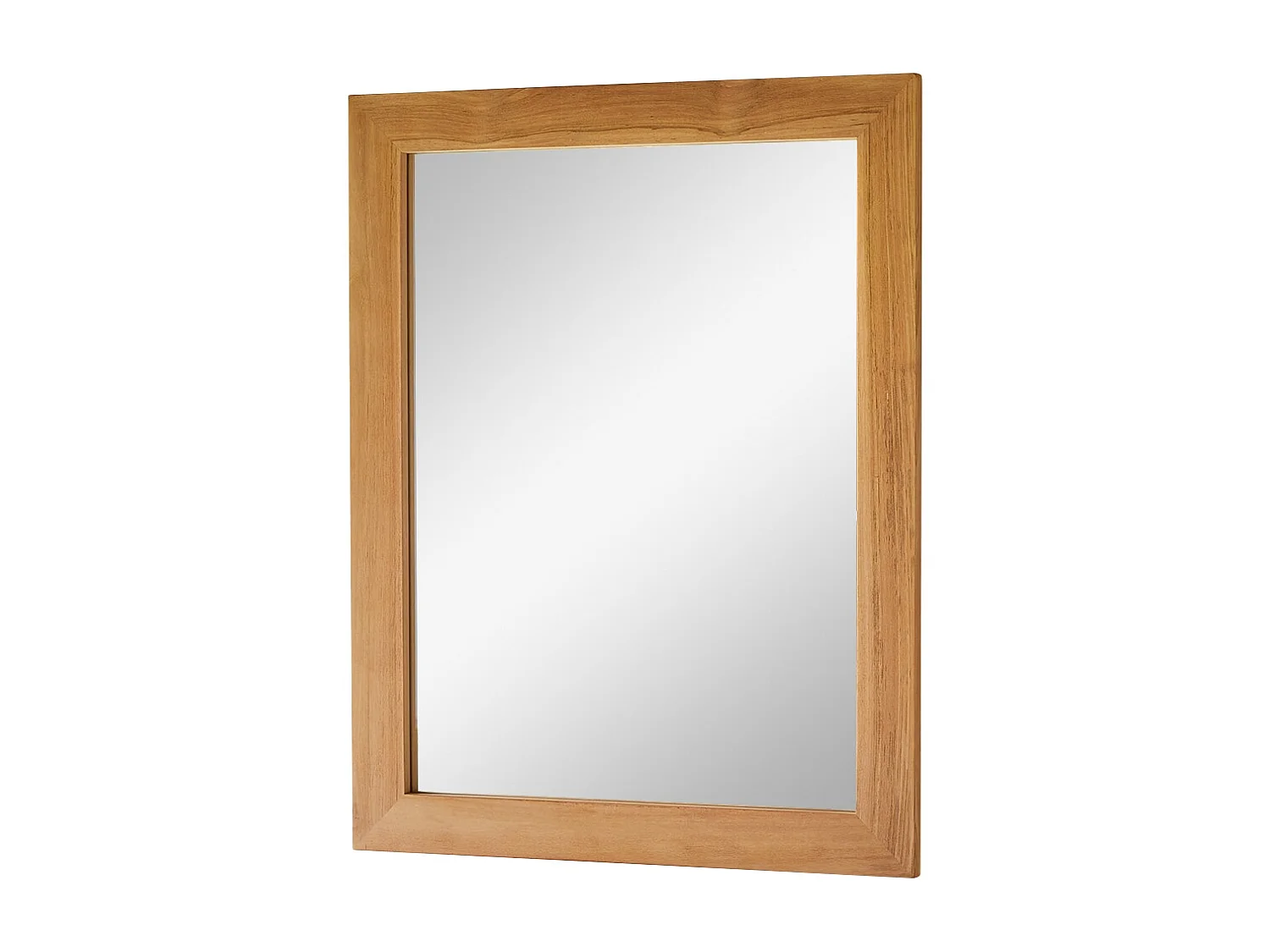 Spiegel Teak rechteckig 90 x 70 cm Wandspiegel Holz massiv neu Tikamoon