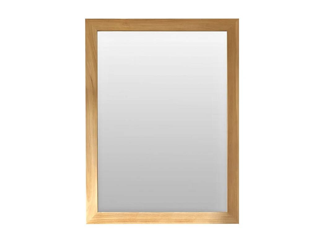 Spiegel Teak rechteckig 120 x 90 cm Wandspiegel Holz massiv neu Tikamoon