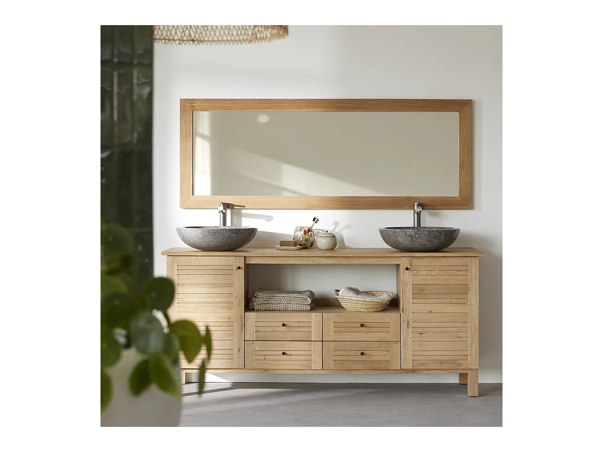 Spiegel Tona aus Teakholz 160x60 cm