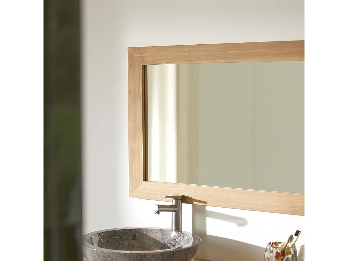 Specchio in legno di Teak Tona 160x60 cm