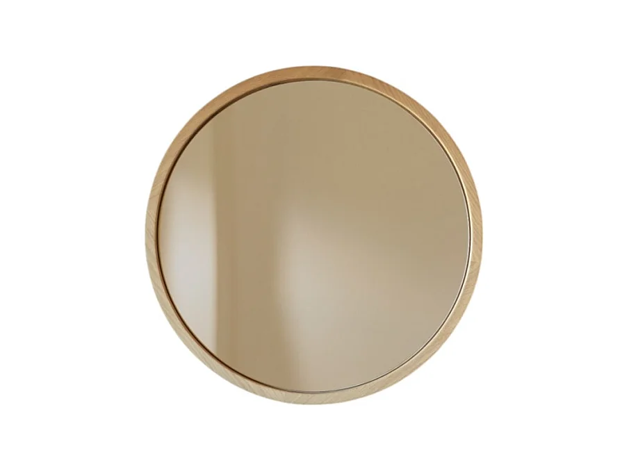 Specchio in legno massello di rovere 50x50 Fanie