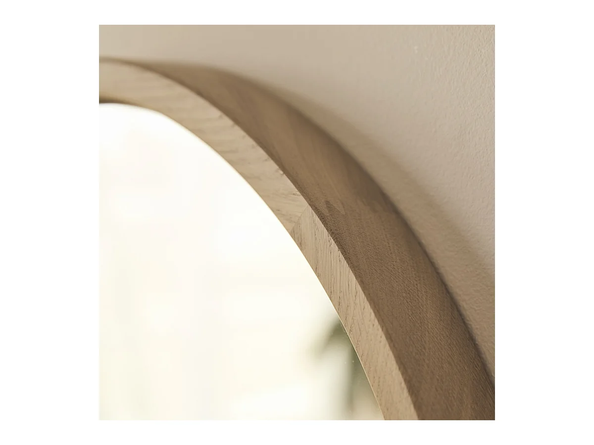 Specchio in legno massello di rovere 50x50 Fanie